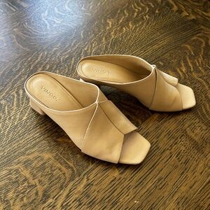 Vince Mule Slides Vero Cuoio